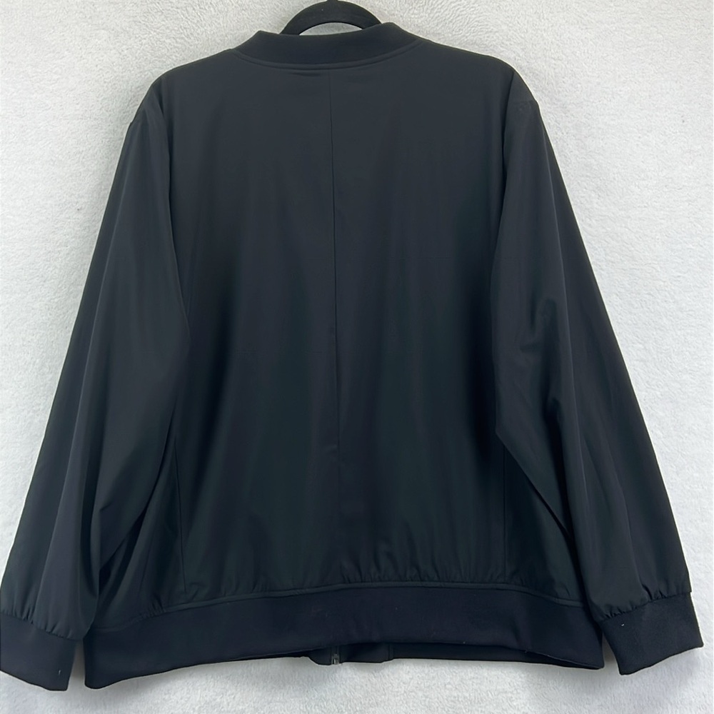 Unisex Banana Republic Lightweight Bomber Jacket XXL Black Polyester/Spandex EUC - Picture 6 of 11